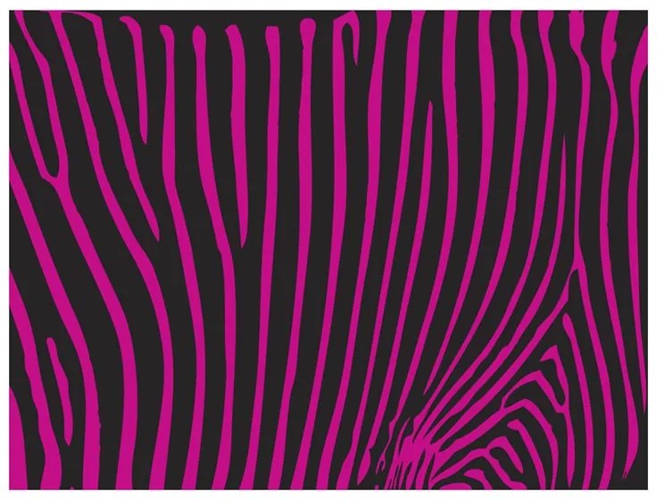 Fotomurale  Zebra pattern (viola)  Colore Nero, Dimensioni e Misure 250x193