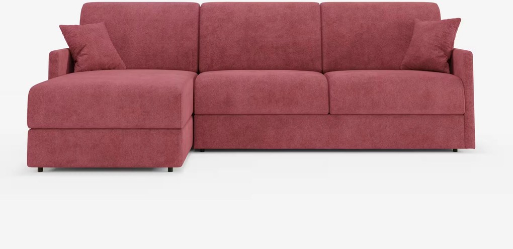 Tommy Divano Letto con penisola contenitore - design minimal e sfoderabile in tessuto smacchiabile simil cotone T33