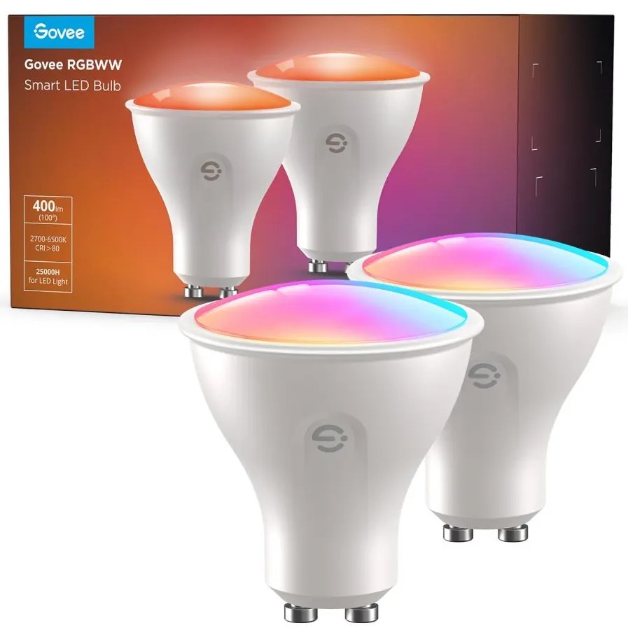 SET 2x LED RGBWW Lampadina dimmerabile GU10/4,8W/230V 2700-6500K Wi-Fi - Govee