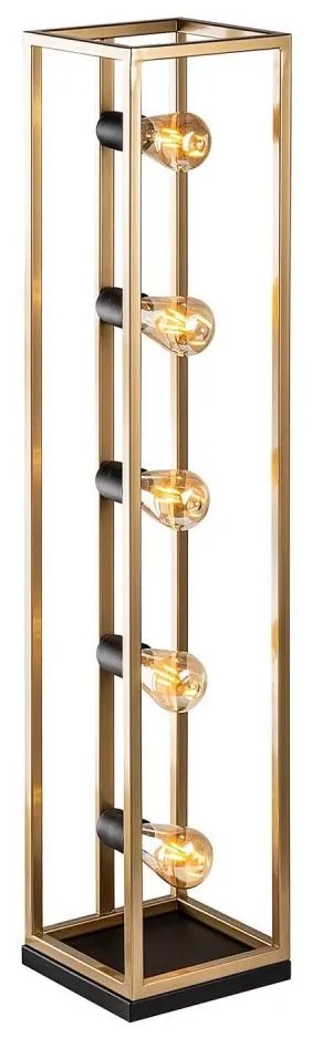 Lampada da terra KAFES 5xE27/40W/230V dorata