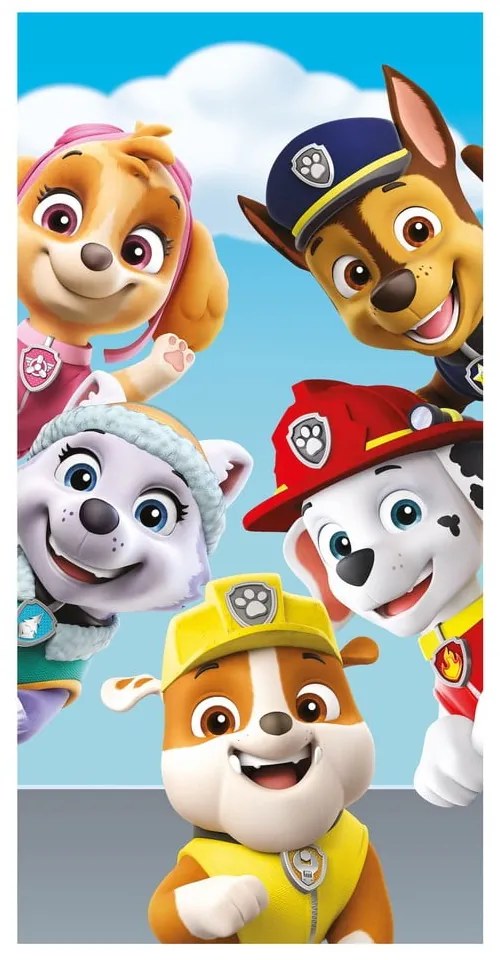 Asciugamano in cotone per bambini 70x140 cm Paw Patrol - Jerry Fabrics