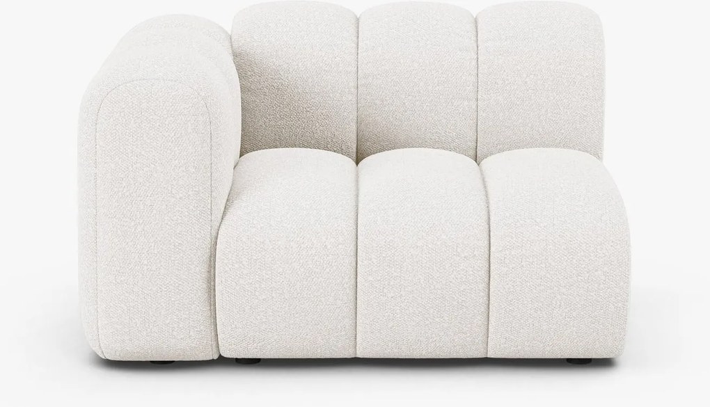 Modulo Lupine 1 posto con bracciolo in bouclé – L115 cm