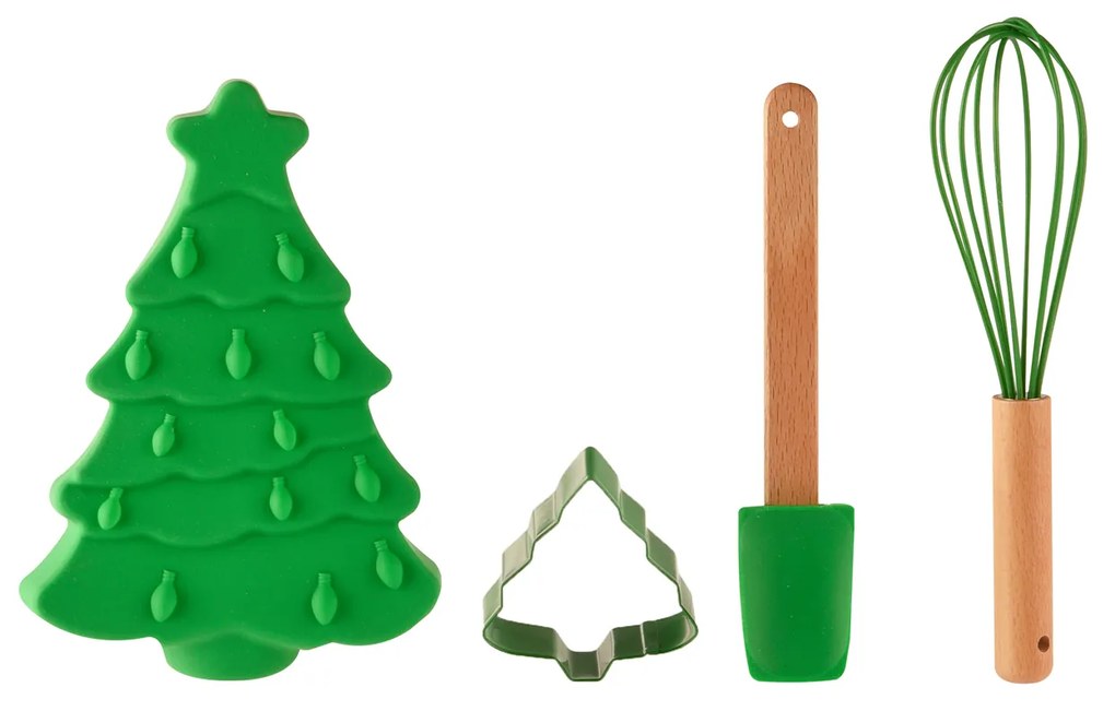 Set stampo albero in silicone con 3 accessori