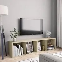 Libreria/Mobile TV Rovere Sonoma 143x30x36 cm cod mxl 33082