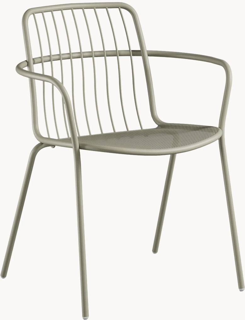 Set di 2 sedie da giardino con braccioli Alisea