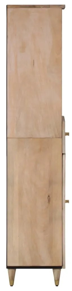 Mobile da bagno 38x33x160 cm in legno massello di mango