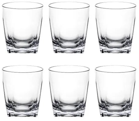 VESTA Set 6 bicchieri TUMBLER bassi - in 2 varianti TRASPARENTE