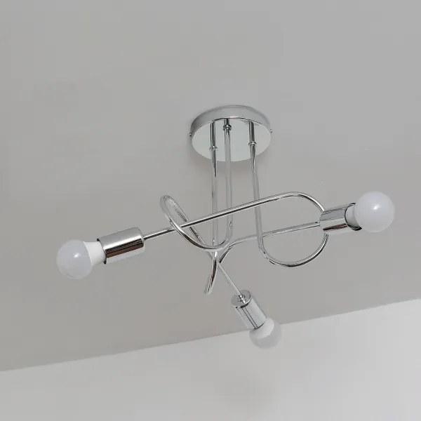 Plafoniera OXFORD 3xE27/15W/230V cromo lucido