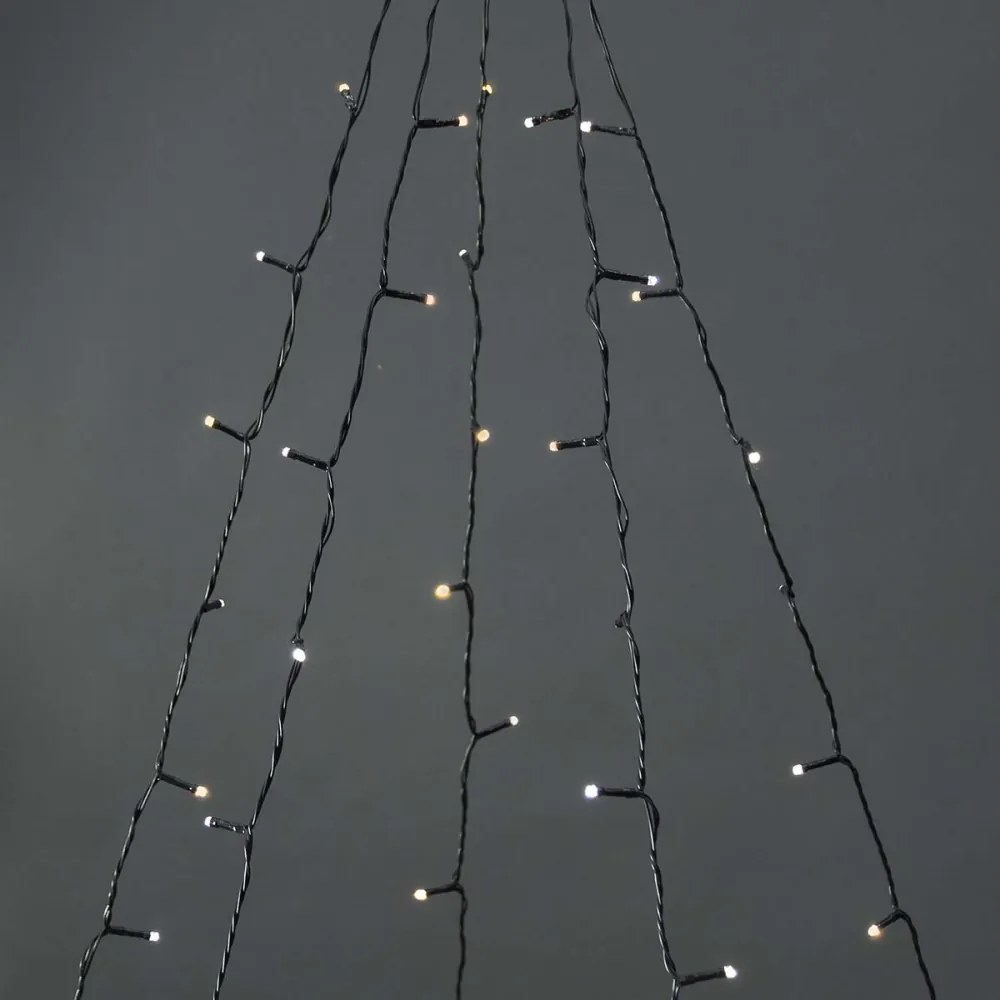 Nedis WIFILXT12W200 - Tenda luminosa natalizia a LED 200 LED/8 funzioni 5x4m IP65 Wi-Fi Tuya