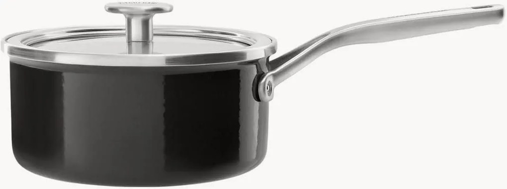 Pentolino antiaderente con coperchio Black