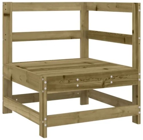 Set Salotto da Giardino 4 pz in Legno Impregnato di Pino