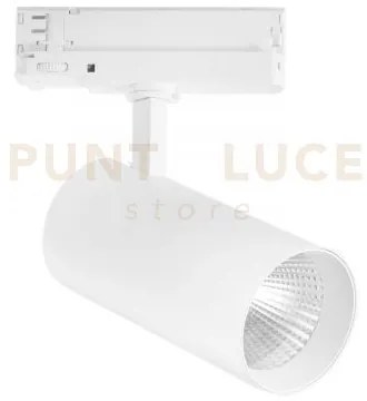 Faro binario plane in alluminio bainco led 40w 4000k 120lm 160x190c...