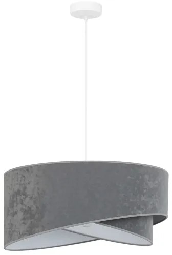 Brilagi - Lampadario LED a sospensione con filo LYRA 1xE27/15W/230V grigio/bianco