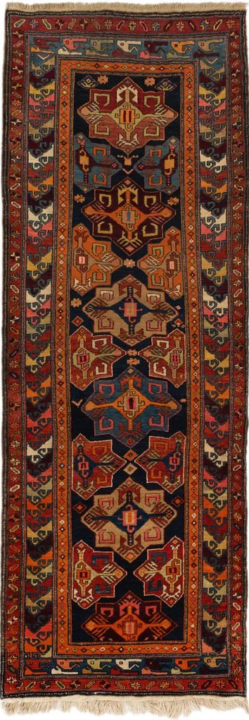 Meshkin Tappeto 330x120 (Iran) Annodato A Mano