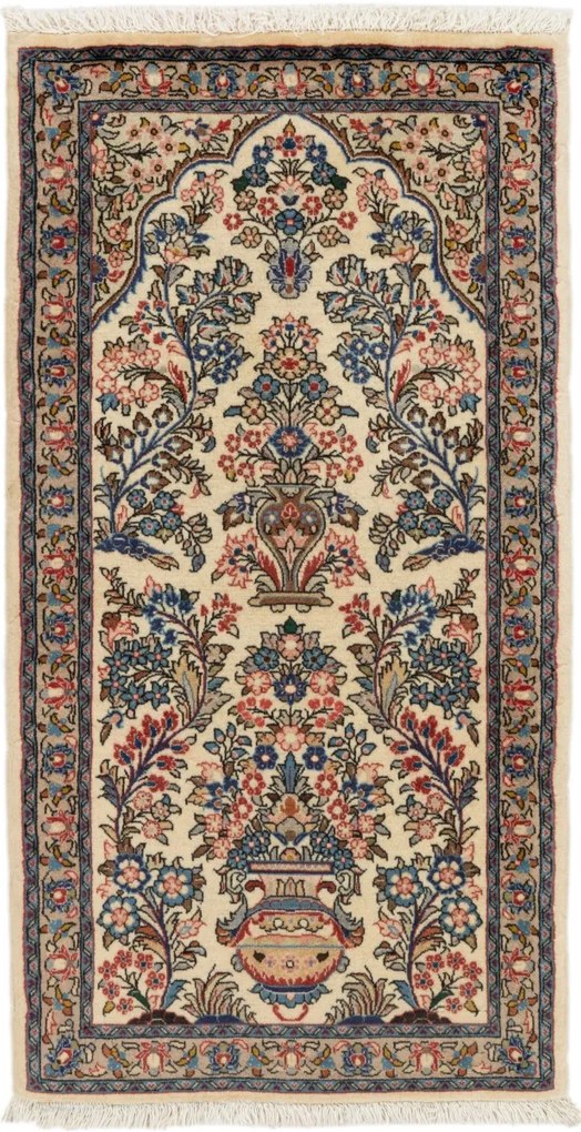 Sarouk Tappeto 60x130 (Iran) Annodato A Mano