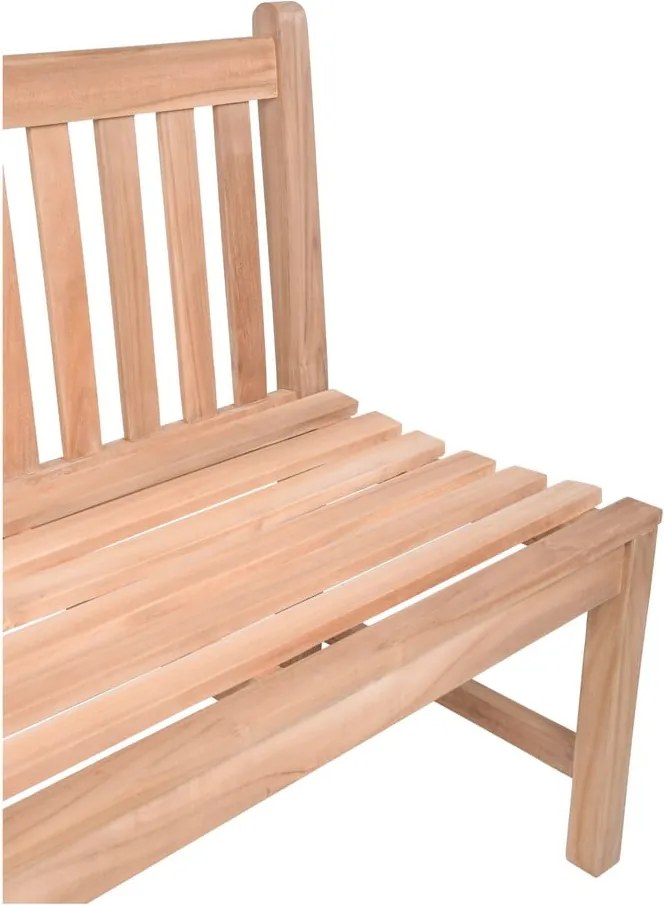 Panca da giardino di colore naturale in legno massiccio Solo – Garden Pleasure