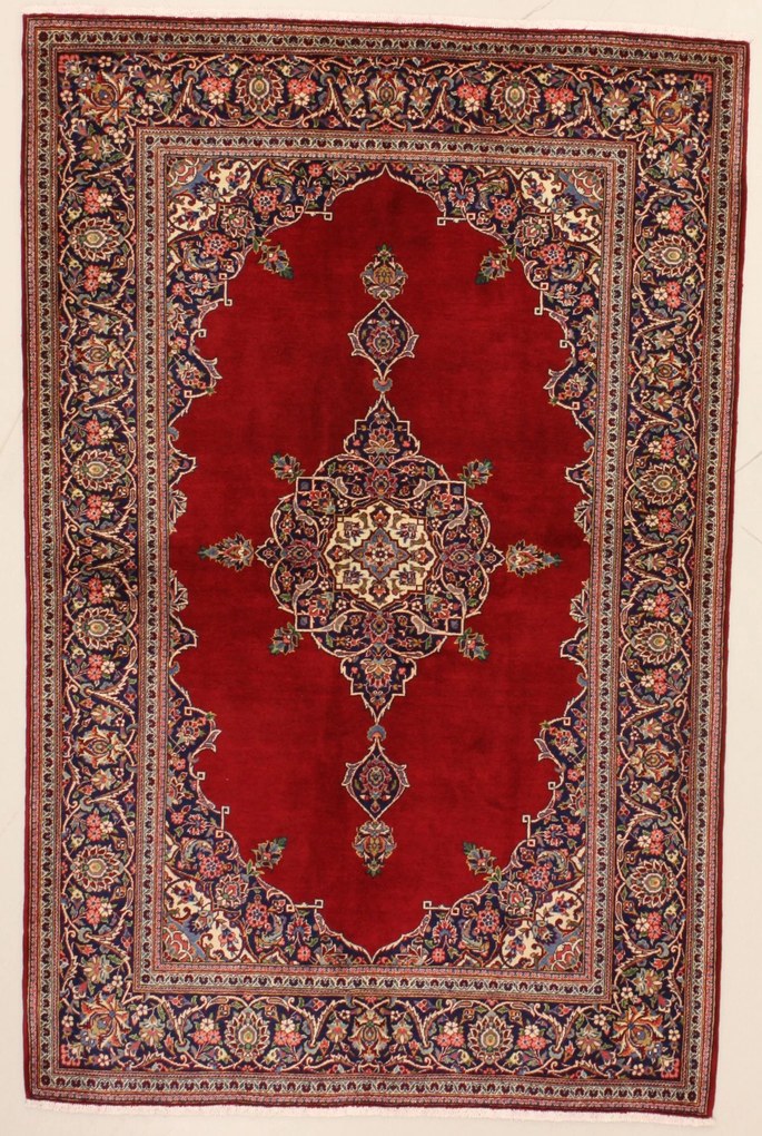 Kashan Tappeto persiano 210x140 (Iran) Annodato A Mano