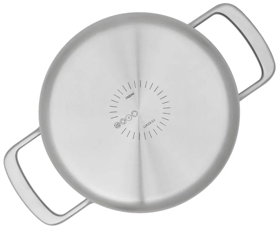 Pentola in acciaio inox con coperchio incluso per induzione 3 l Lucca 3.0 – FABINI