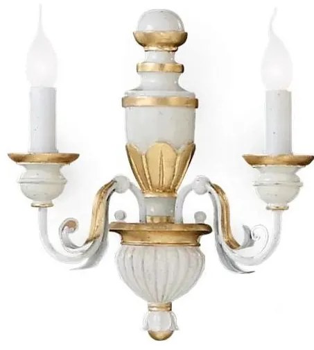 Ideal Lux - Applique FIRENZE 2xE14/40W/230V bianco/oro