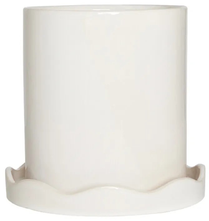 OYOY Living Design - Nami Vaso per Piante w/Piattino Medium White OYOY Living Design