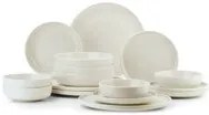 Set 16 pezzi tavola in porcellana grigio chiaro