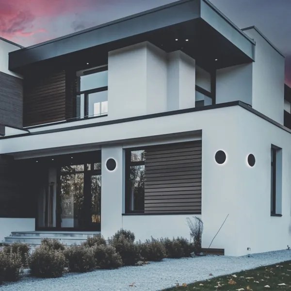 Applique a LED da esterno PIATTA LED/12W/230V 3000/4000/6000K IP44 nero