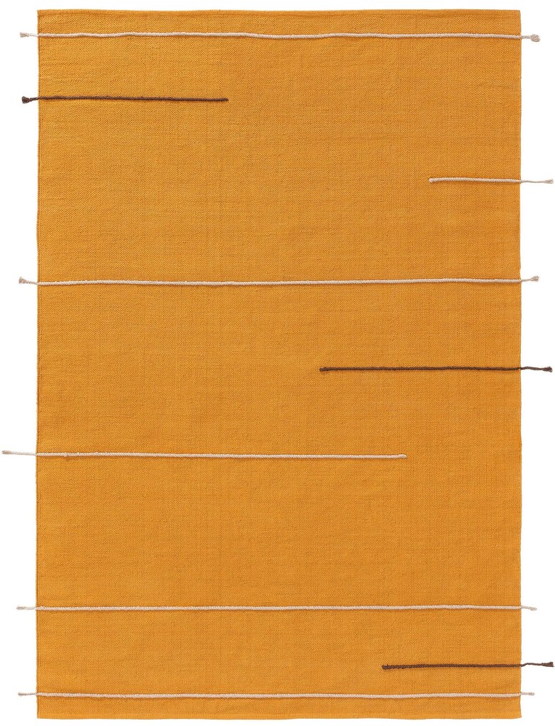 benuta Pop Tappeto di cotone Yasin Arancio 100x150 cm - Tappeto design moderno soggiorno