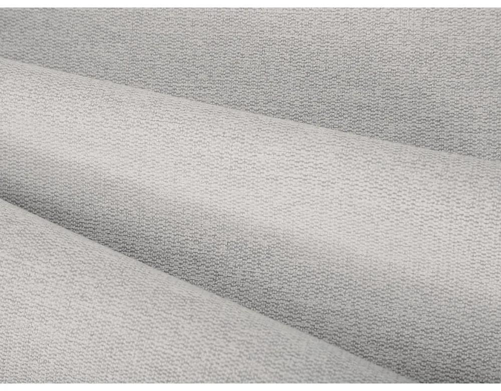 Letto matrimoniale imbottito grigio chiaro con contenitore con griglia 140x200 cm Casey - Mazzini Beds