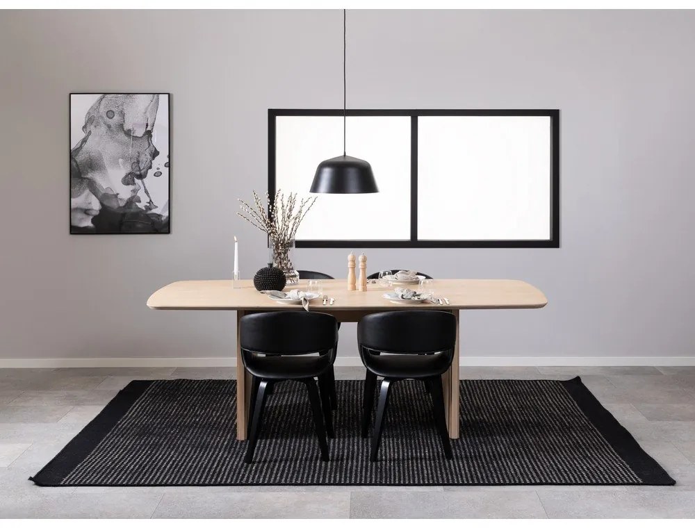 Tavolo da pranzo bianco in rovere 105x220 cm Christo - Actona