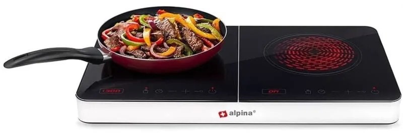 alpina 8711252183039-2 bruciatori, 3500 Watt, in vetro