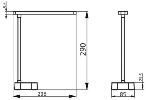 Philips - Lampada da tavolo LED dimmerabile con funzione Touch TILPA LED/5W/5V 1800 mAh