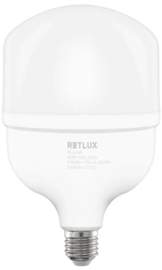 Retlux - Lampadina LED T120 E27/40W/230V 3000K