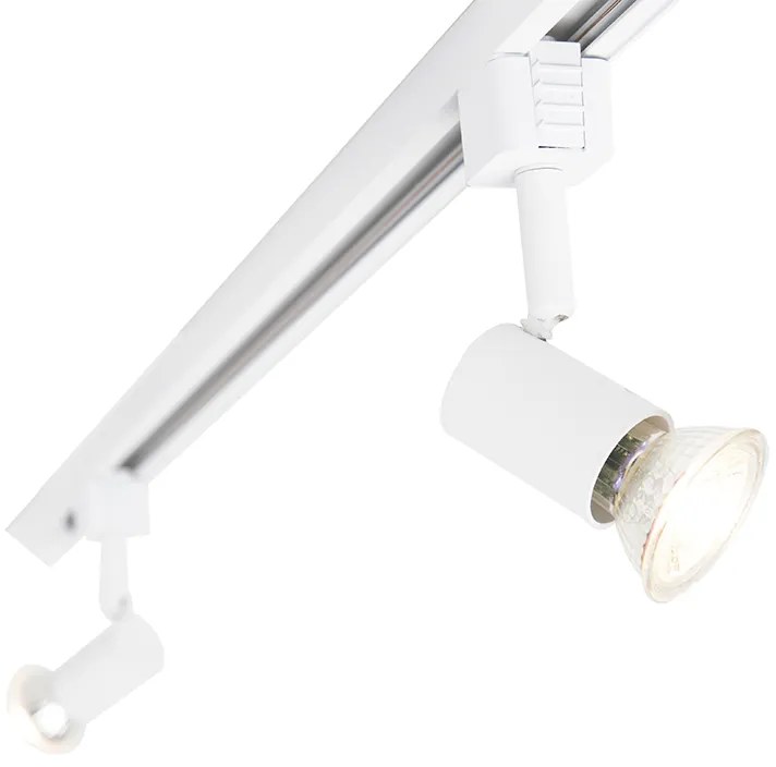 Sistema di illuminazione a binario Smart bianco monofase a 5 luci con WiFi GU10 - Iconic Jeany
