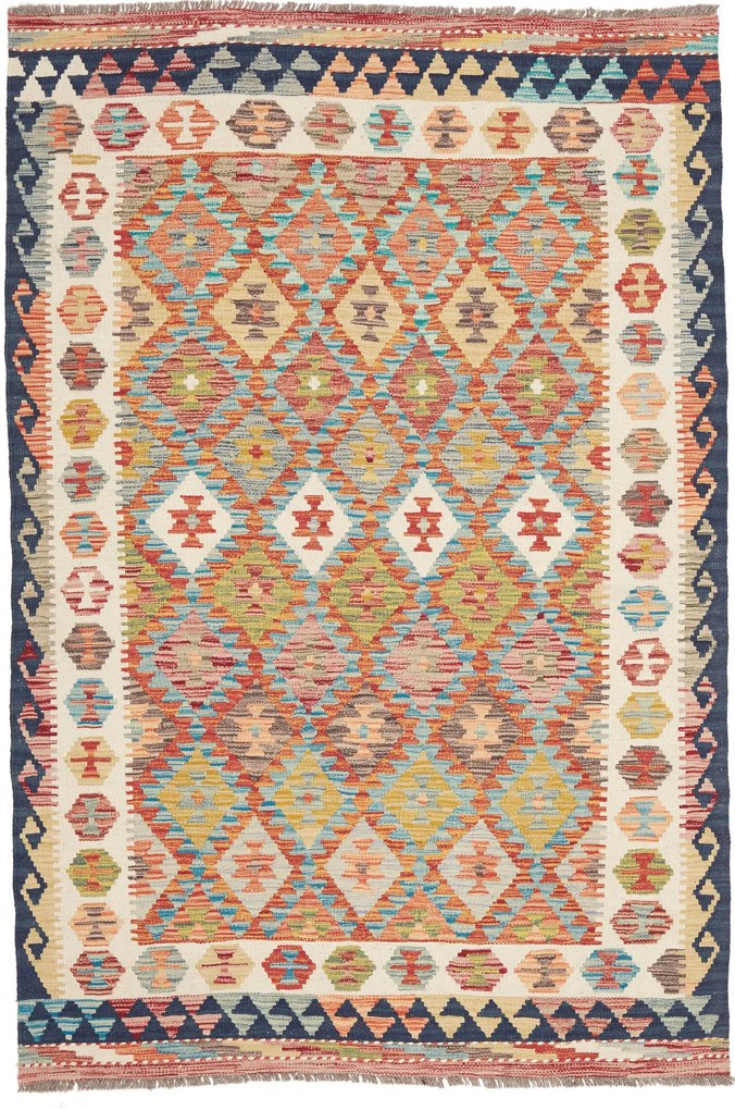 Kilim Tappeto 130 x 190 (Pakistan) Tessuto A Mano
