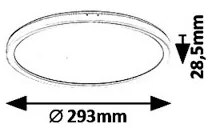 Rabalux 3427 - Plafoniera LED PAVEL LED/18W/230V