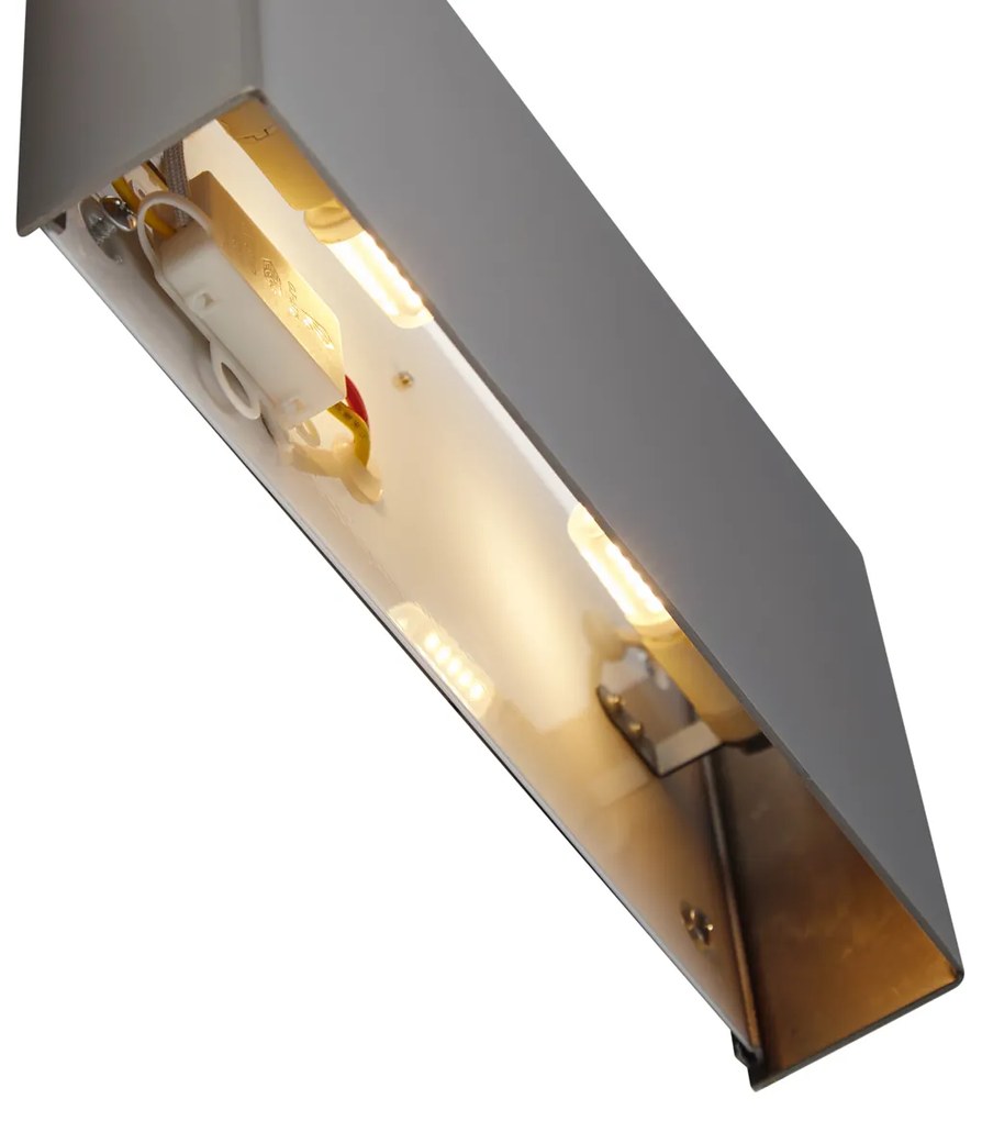 Lampada da parete moderna color canna di fucile a 2 luci - Otan