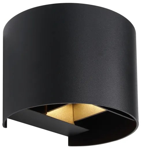 Globo 34168RB - Applique a LED da esterno VERONIKA 2xLED/3W/230V IP44 nero