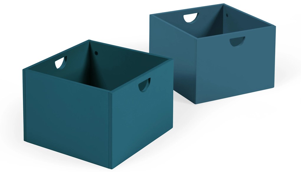 Kave Home - Set 2 cassetti per mobile contenitore Nunila in MDF blu