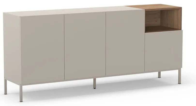 Cassettiera color crema 180x80 cm Cailin - Marckeric