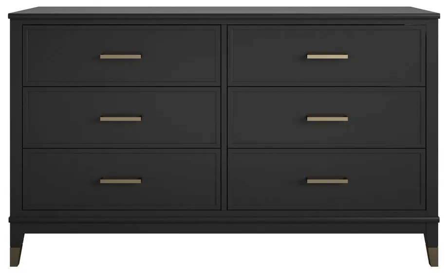 Cassettiera nera , 144 x 85 cm Westerleigh - CosmoLiving by Cosmopolitan