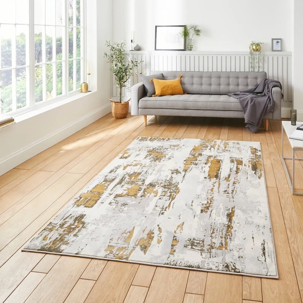 Tappeto grigio/oro 170x120 cm Apollo - Think Rugs