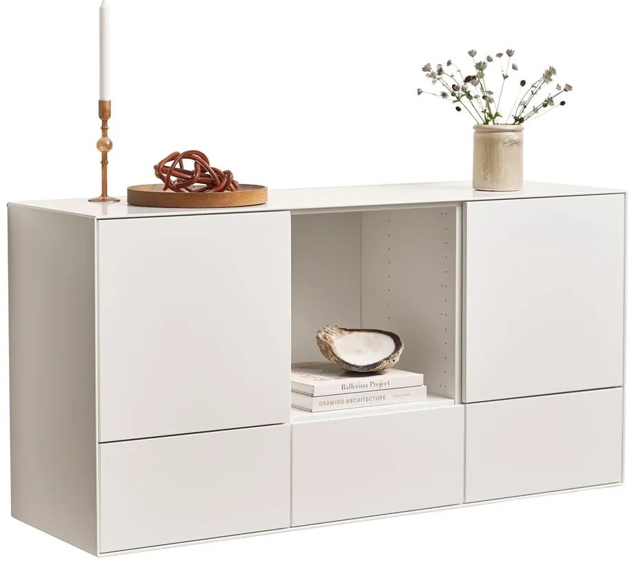 Cassettiera bassa sospesa bianca 135x68 cm Edge by Hammel - Hammel Furniture