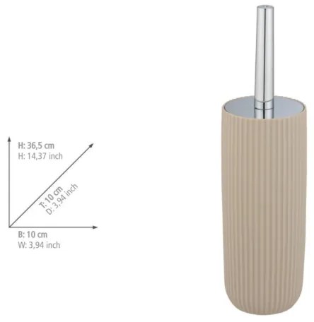 WENKO 25185100 - Scopino WC AGROPOLI 10x36,5 cm beige