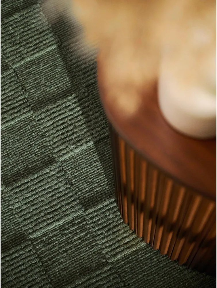 Passatoia verde scuro in lana tessuta a mano 80x200 cm Scala – Villeroy&amp;Boch