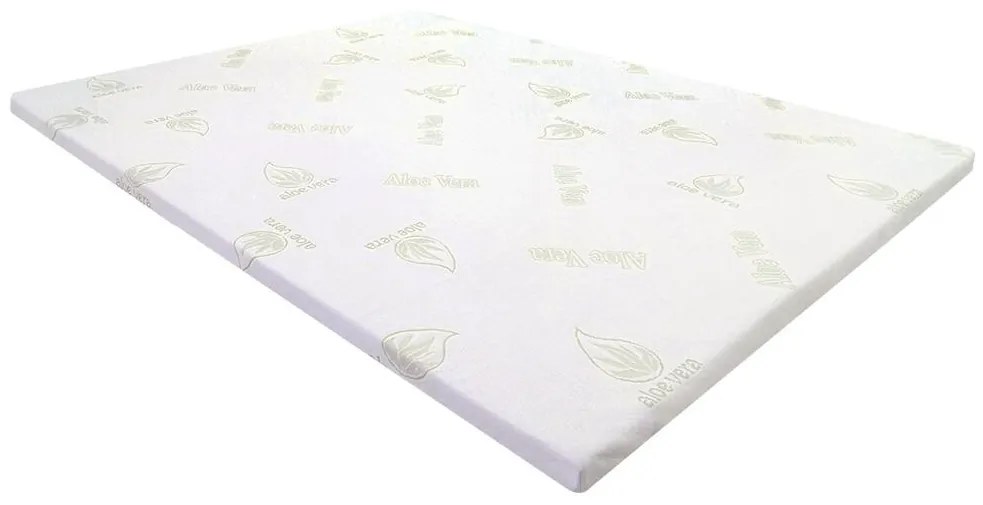 Topper Luxe memory foam 180 x 200 cm - ALOE VERA di NATUREA