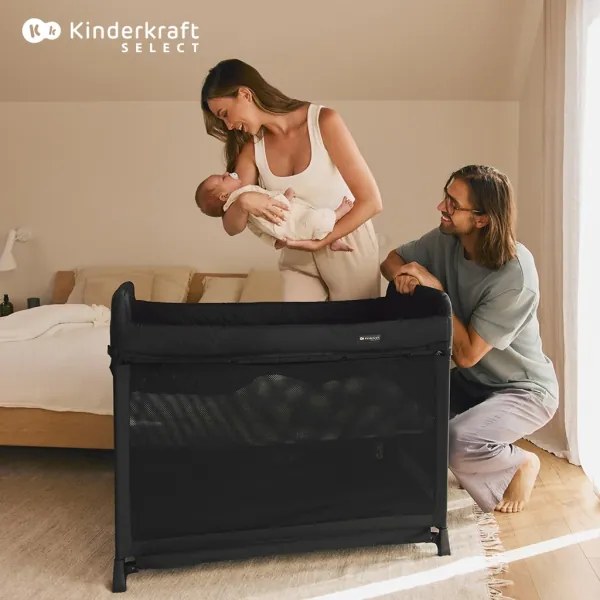 KINDERKRAFT SELECT - Culla da viaggio MOON DREAM nero