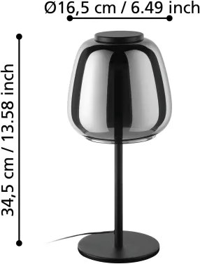 Eglo 901195 - Lampada da tavolo dimmerabile LED RGBW ALFERO-Z LED/7,7W/230V fumé