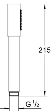 GROHE 28034000 - Doccetta a mano SENA, cromo lucido