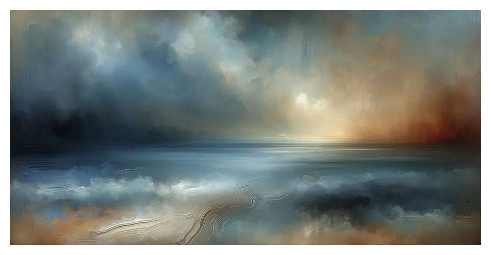 Quadro su tela – Mare calmo in astrazione