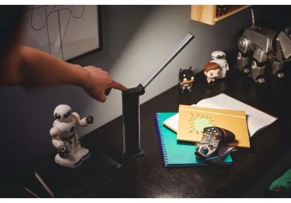 Philips - Lampada da tavolo LED touch dimmerabile AMBER LED/5W/5V nera